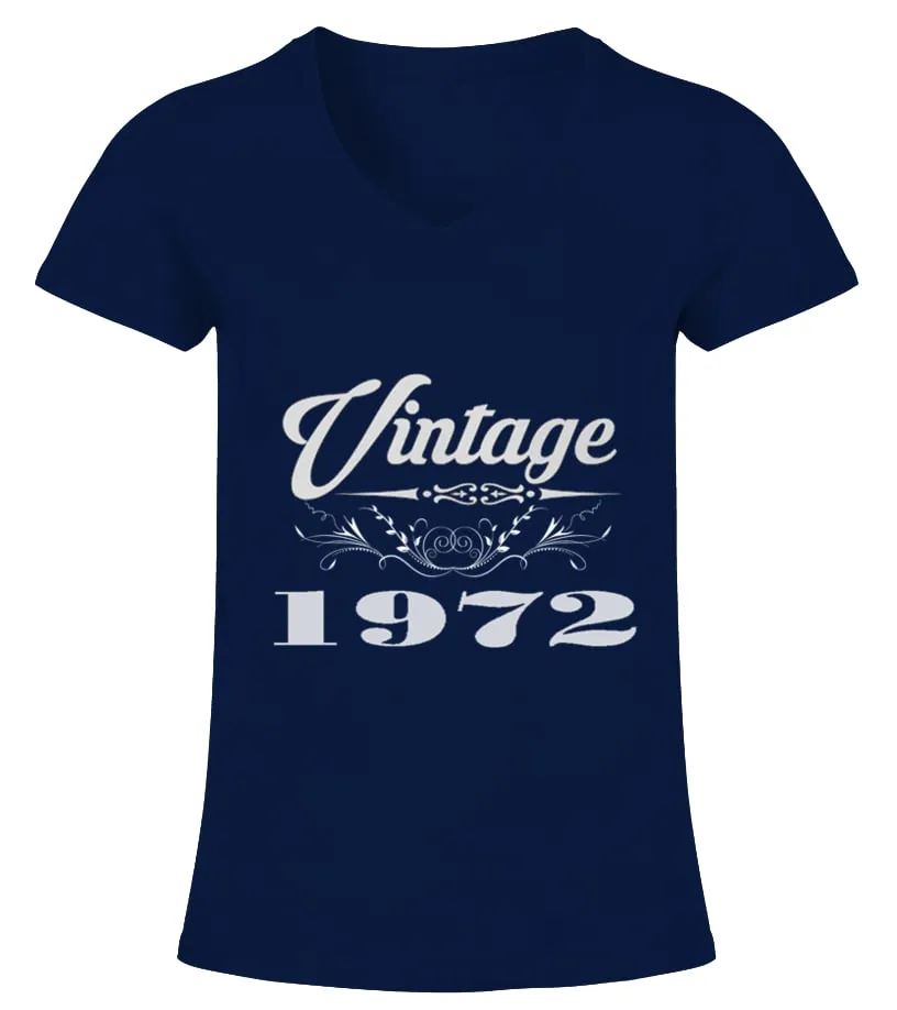 1972 Camiseta cuello pico Mujer