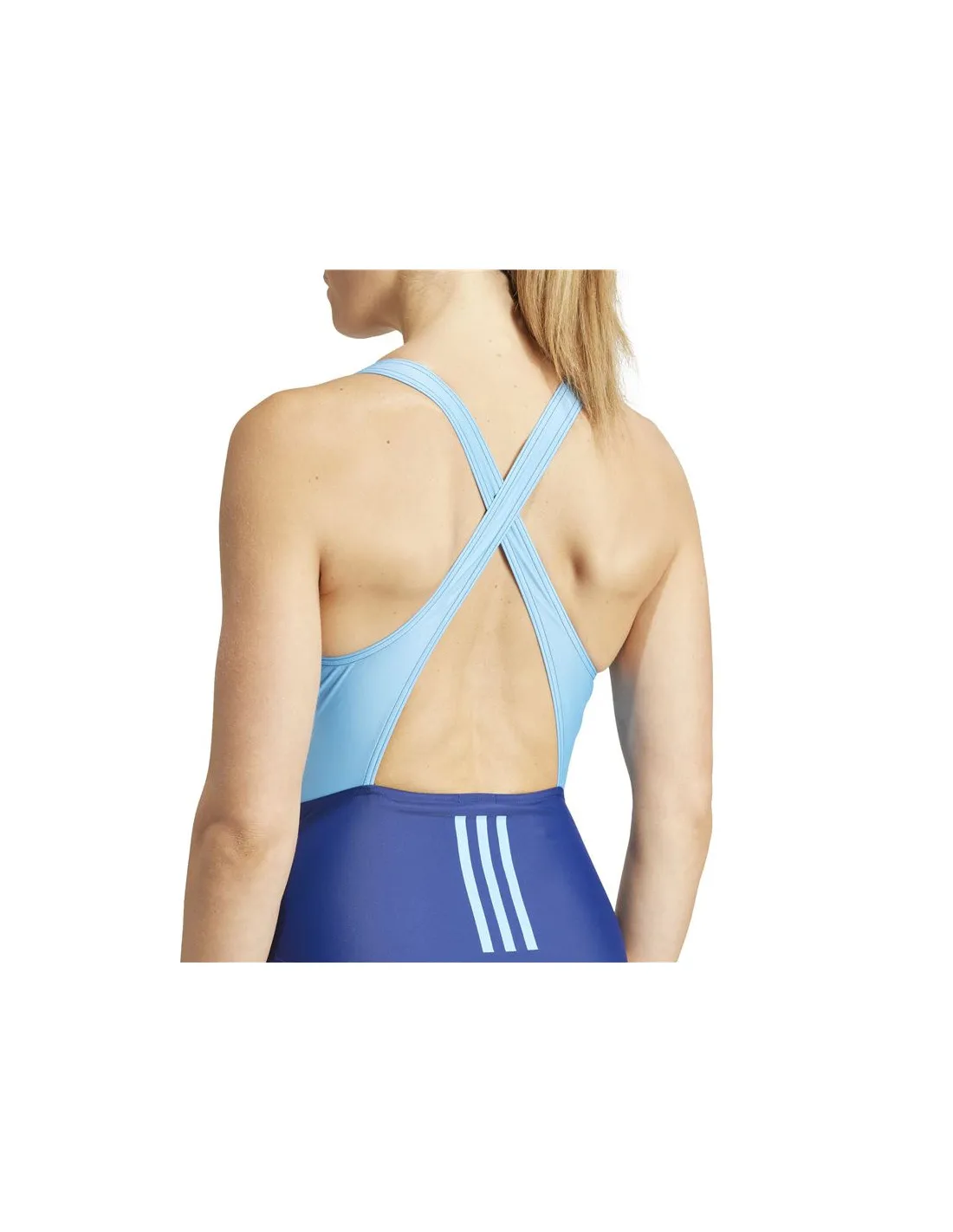 Bañador de Natación adidas 3Bandas Spw Suit Mujer Azul
