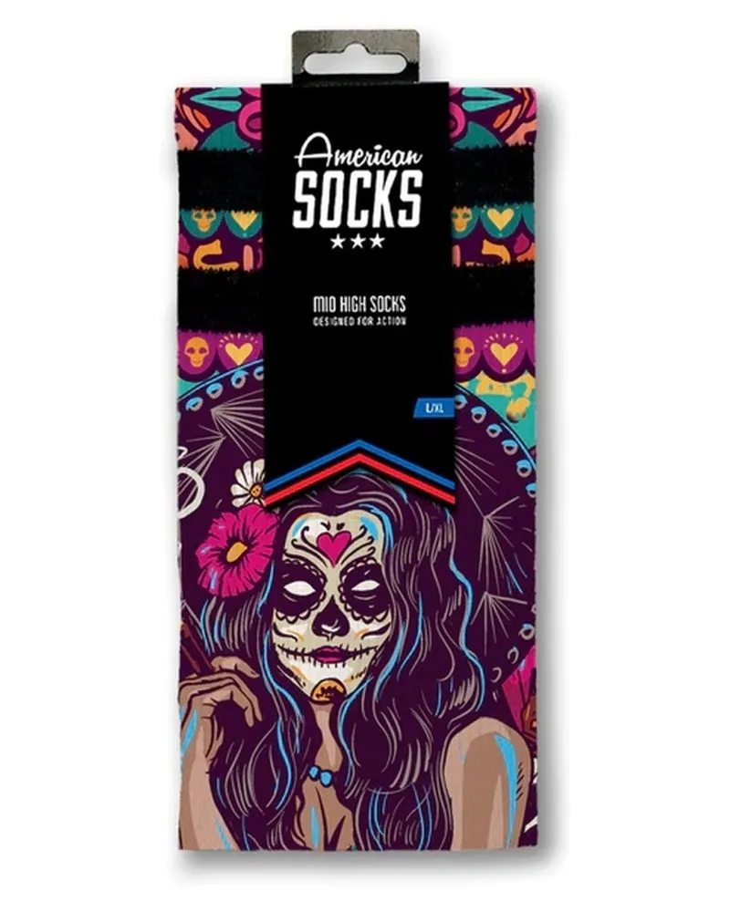 Calcetines american socks dia de los muertos mid high
