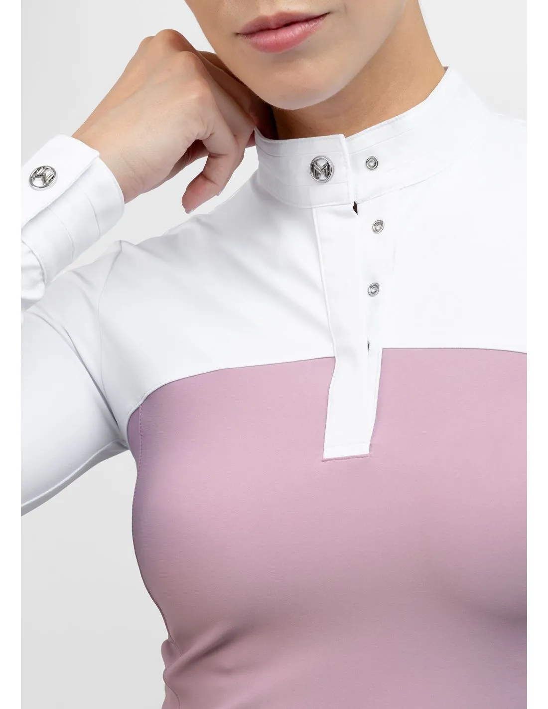 Camisa de concurso manga larga Era Show Shirt Mauve Maximilian