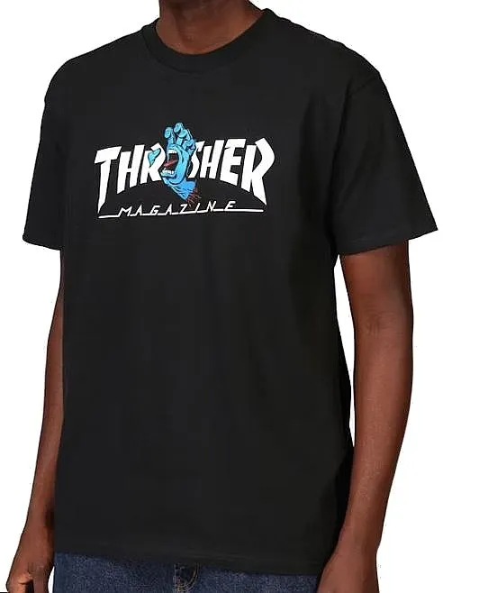camisa Santa Cruz X Thrasher Screaming Logo - Black - men´s