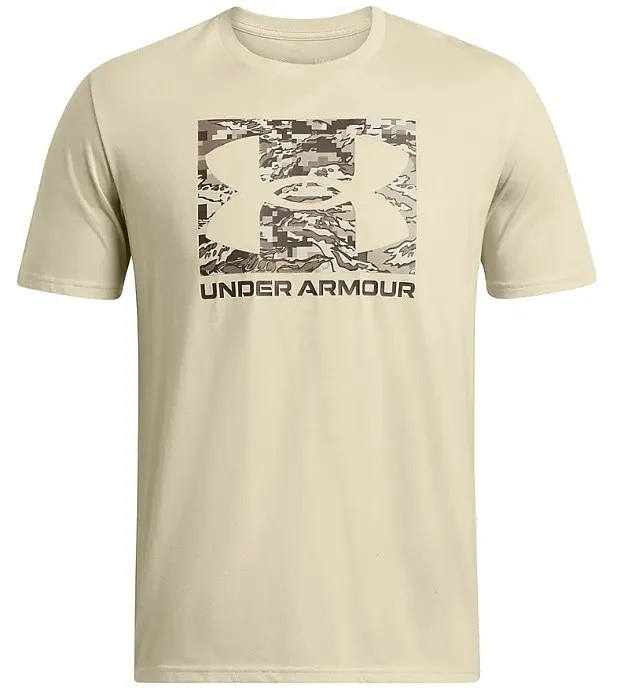 camisa Under Armour ABC Camo Boxed Logo - Shiny Gunmetal/Timberwolff Taupe - men´s