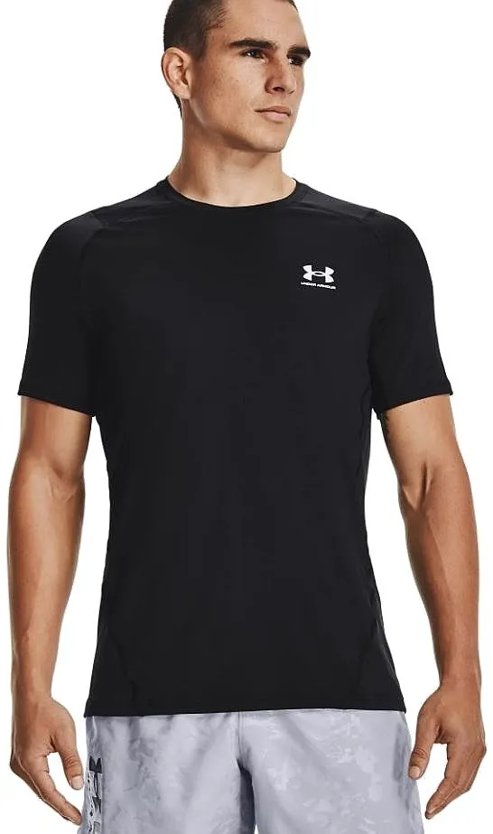 camisa Under Armour HeatGear Armour Fitted - 001/Black/White - men´s