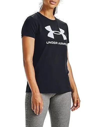 camisa Under Armour Sportstyle Logo - Black/Black - women´s