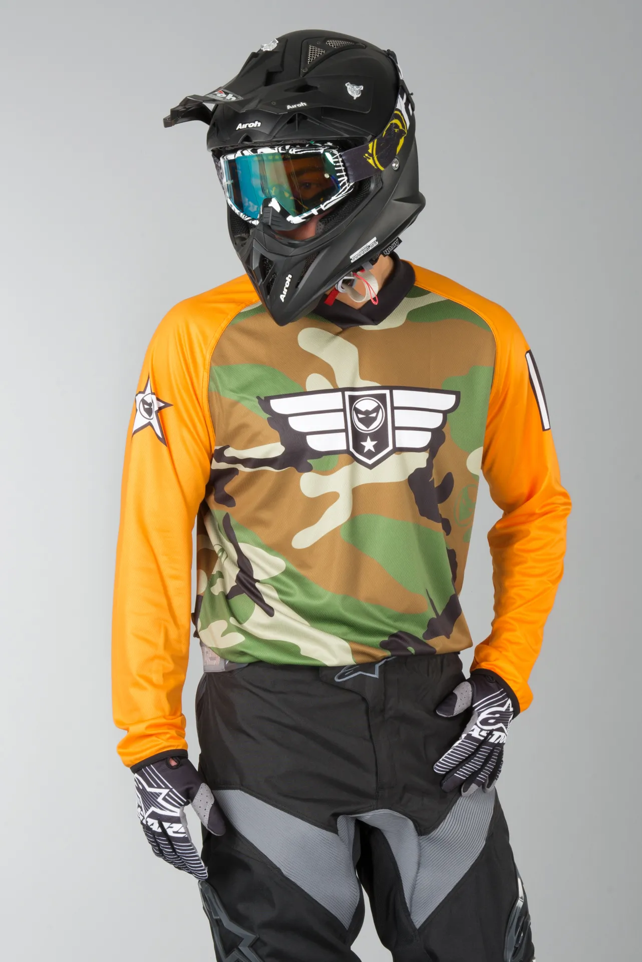 Camiseta Personalizable 24MX MX3 WOOD Camuflaje