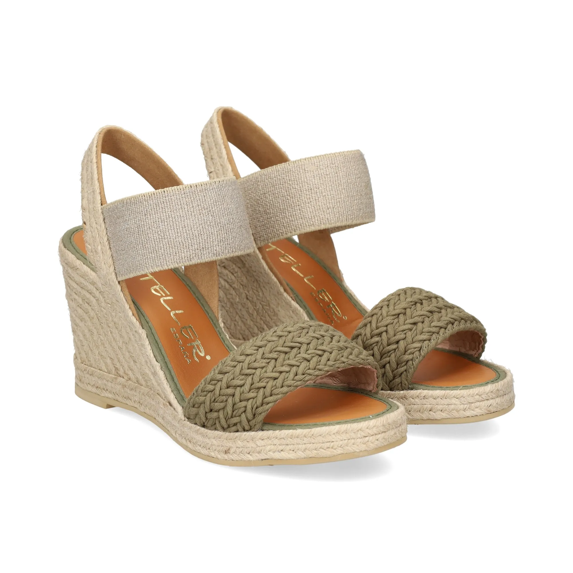 CASTELLER Sandalias cuña de Mujer KAKI