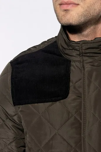 Chaqueta acolchada rombos hombre