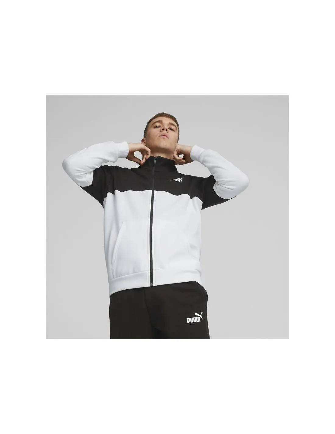 Conjunto Puma Power Colorblock Suit Hombre Blk