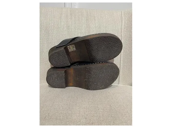 Céline CELINE Mules y zuecos T.UE 38 Cuero Negro 