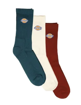 DICKIES Valley Groove - Verde tranquilo - Paquete de calcetines