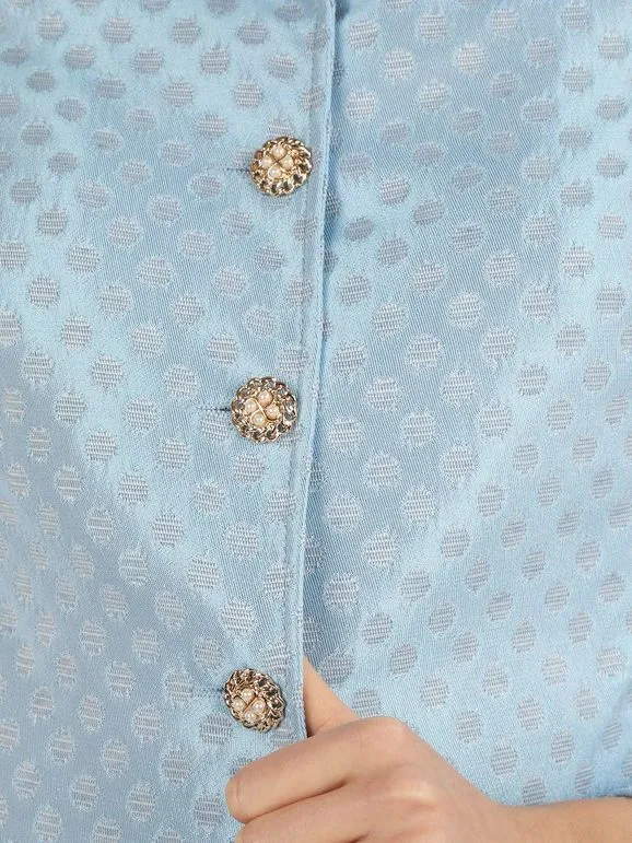 Fh Chaqueta corta de mujer con botones joya.