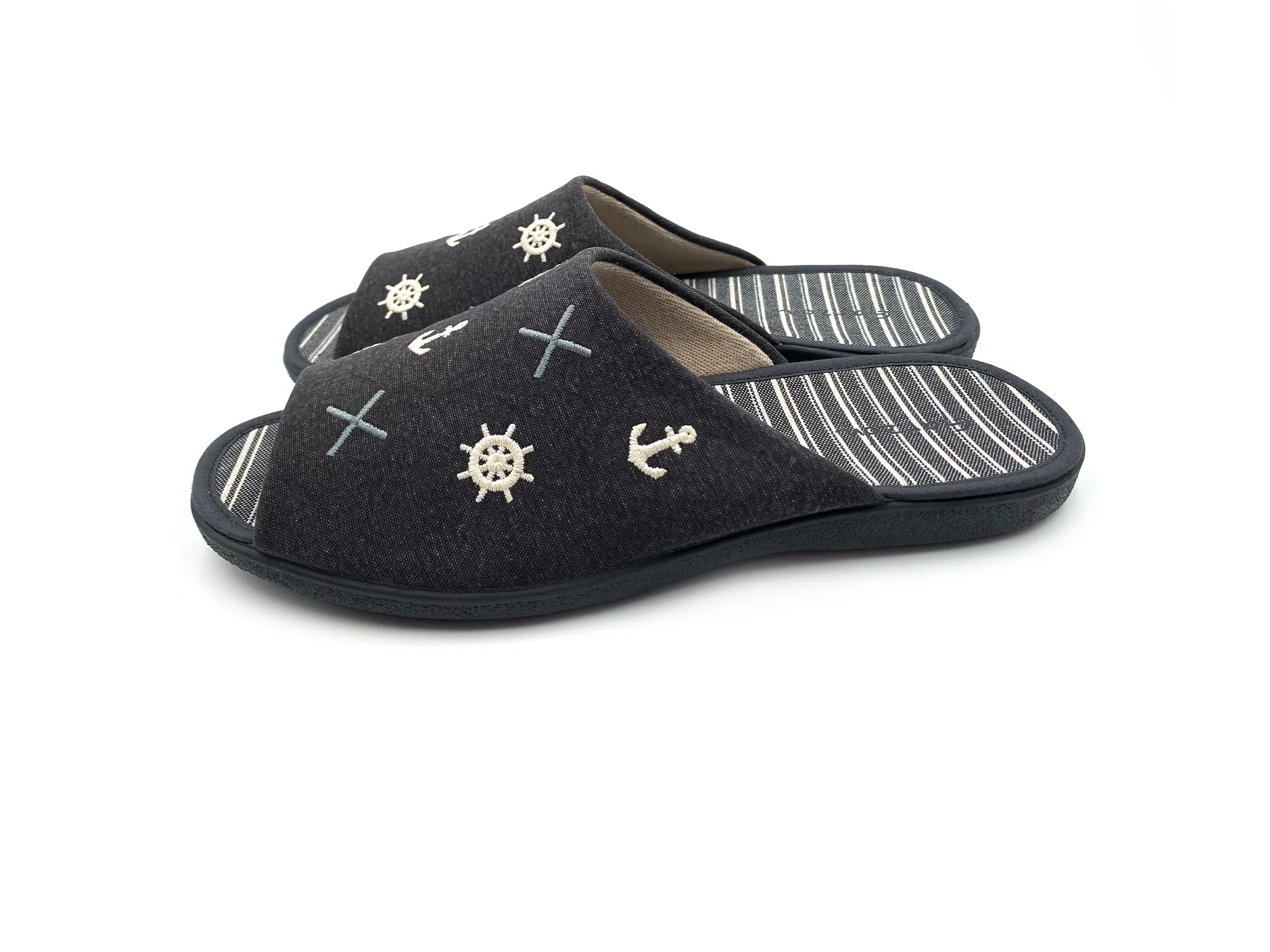 Garzon 6982.127 Zapatilla De Casa Chancla Antracita Hombre