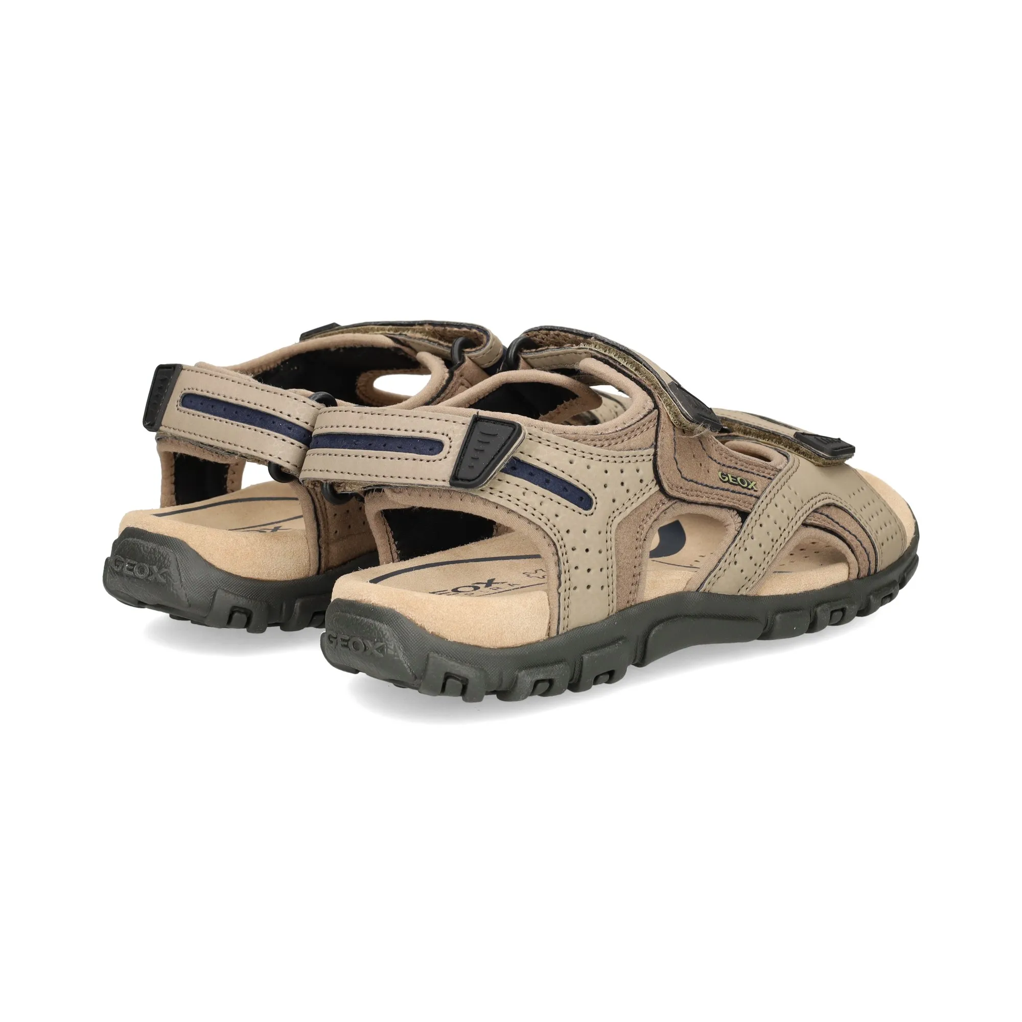 GEOX Sandalias de Hombre C0829 SAND/NAVY