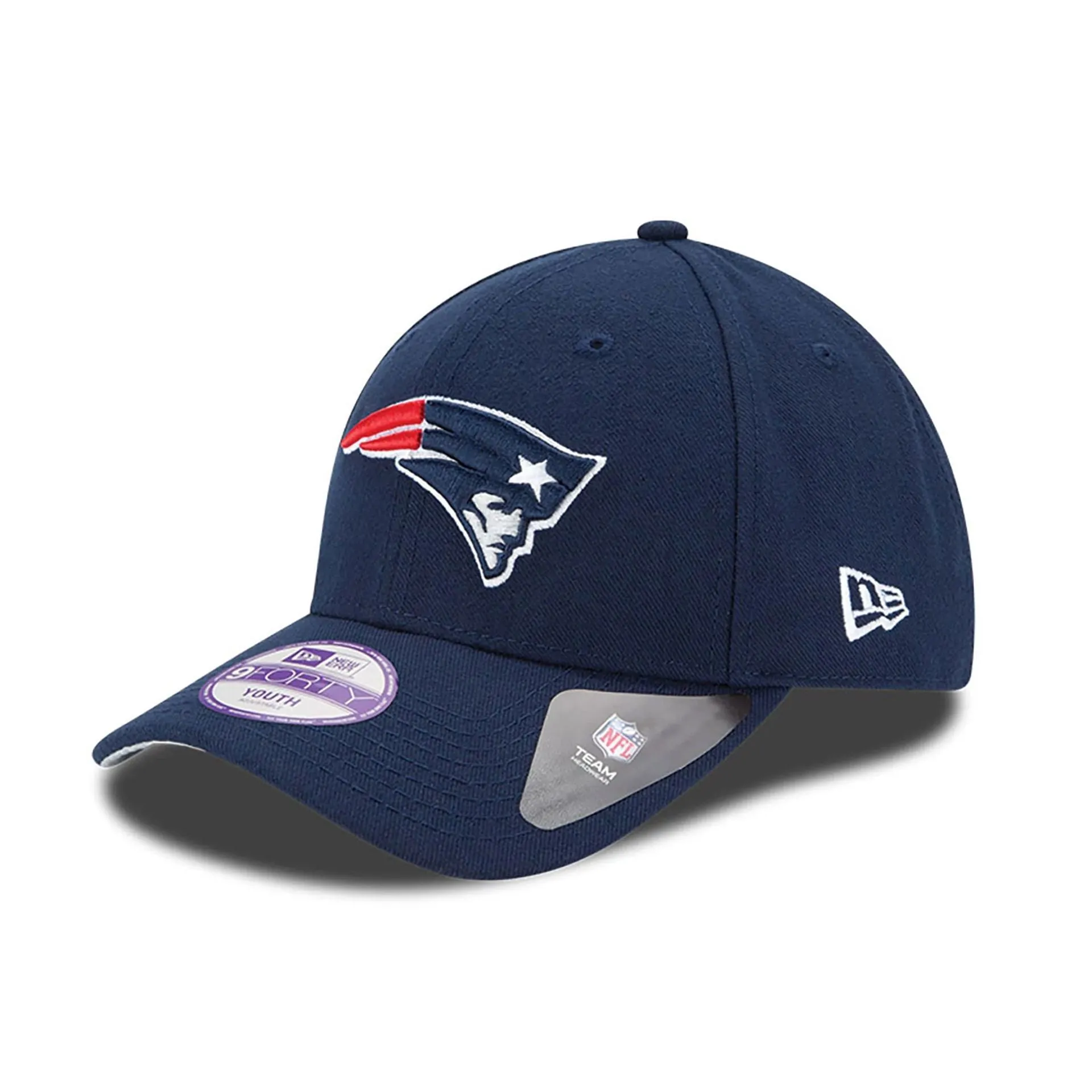 Gorra ajustable New England Patriots Youth The League Azul Oscuro 9FORTY