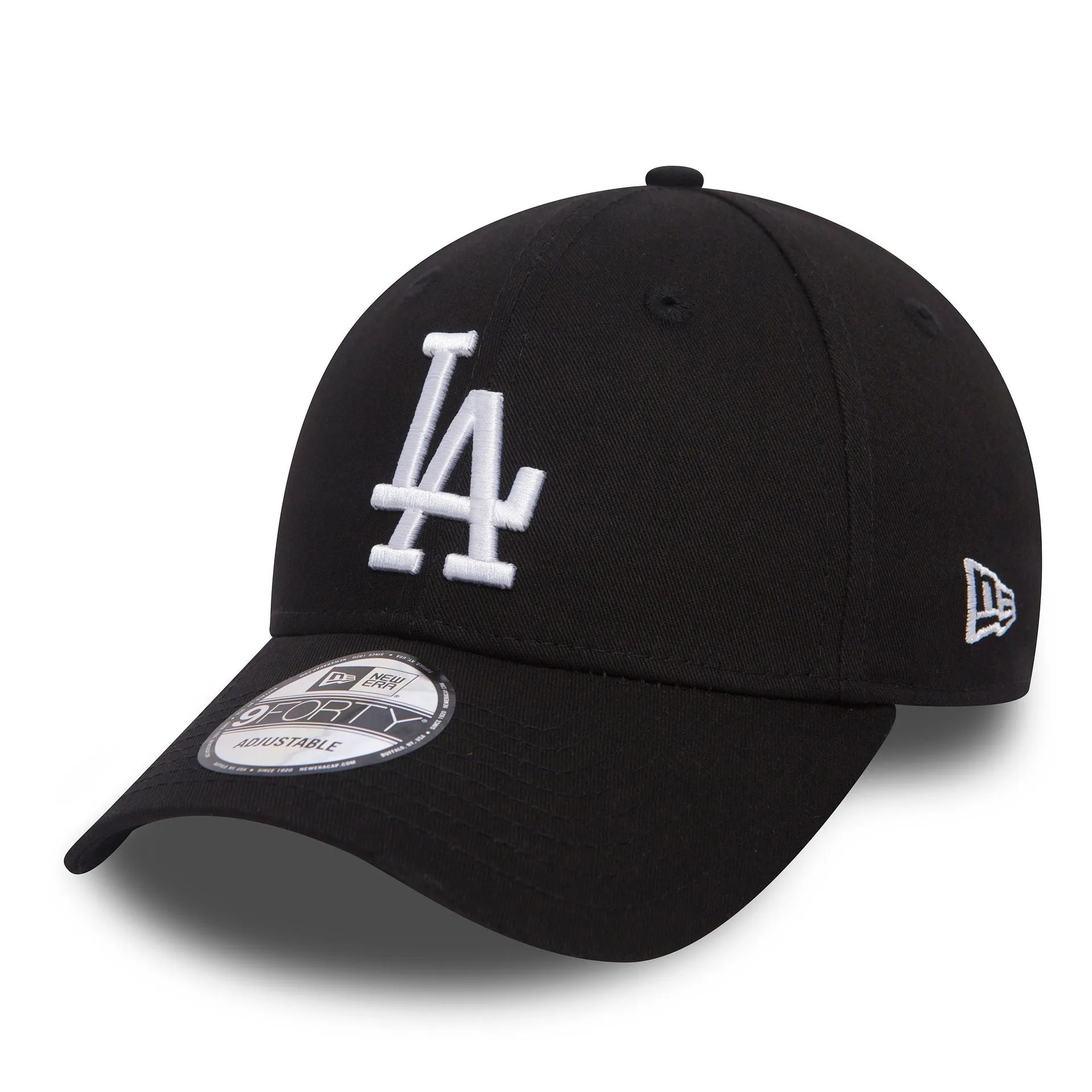 Gorra oficial New Era LA Dodgers Essential Negro 9FORTY Ajustable