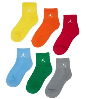 Jordan Kids JDB Everyday Essentials Ankle 6 PPack Socks "Starfish"