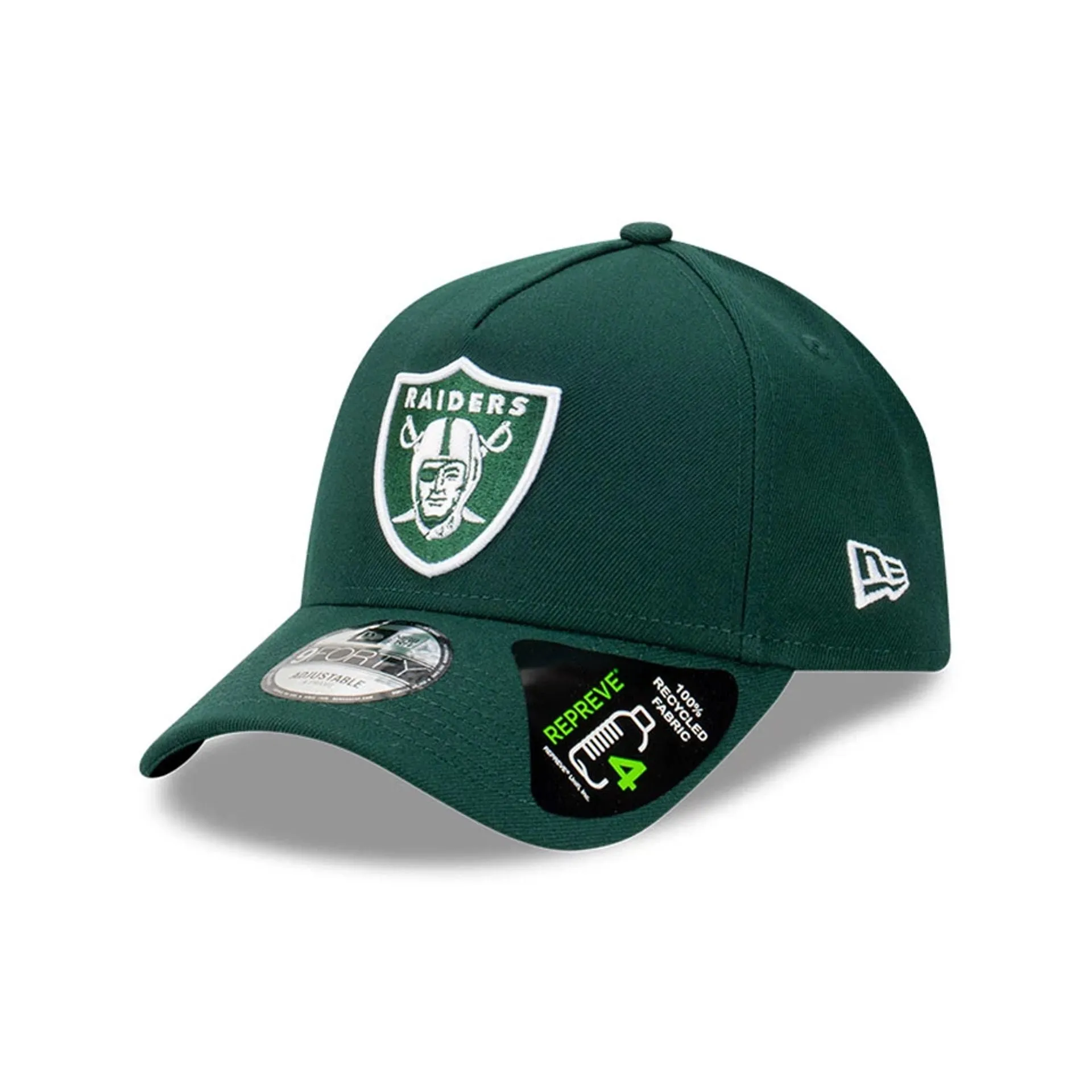 Las Vegas Raiders Repreve Dark Green 9FORTY Gorra Ajustable de Marco A-Frame
