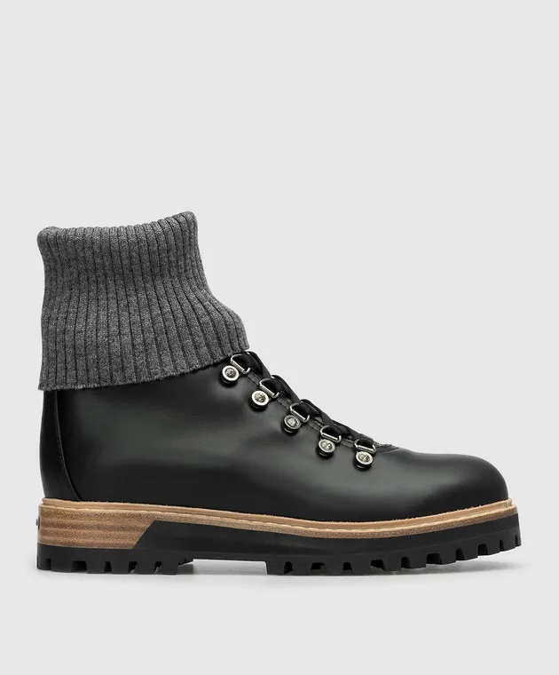 Le Silla St.Moritz black combination boots