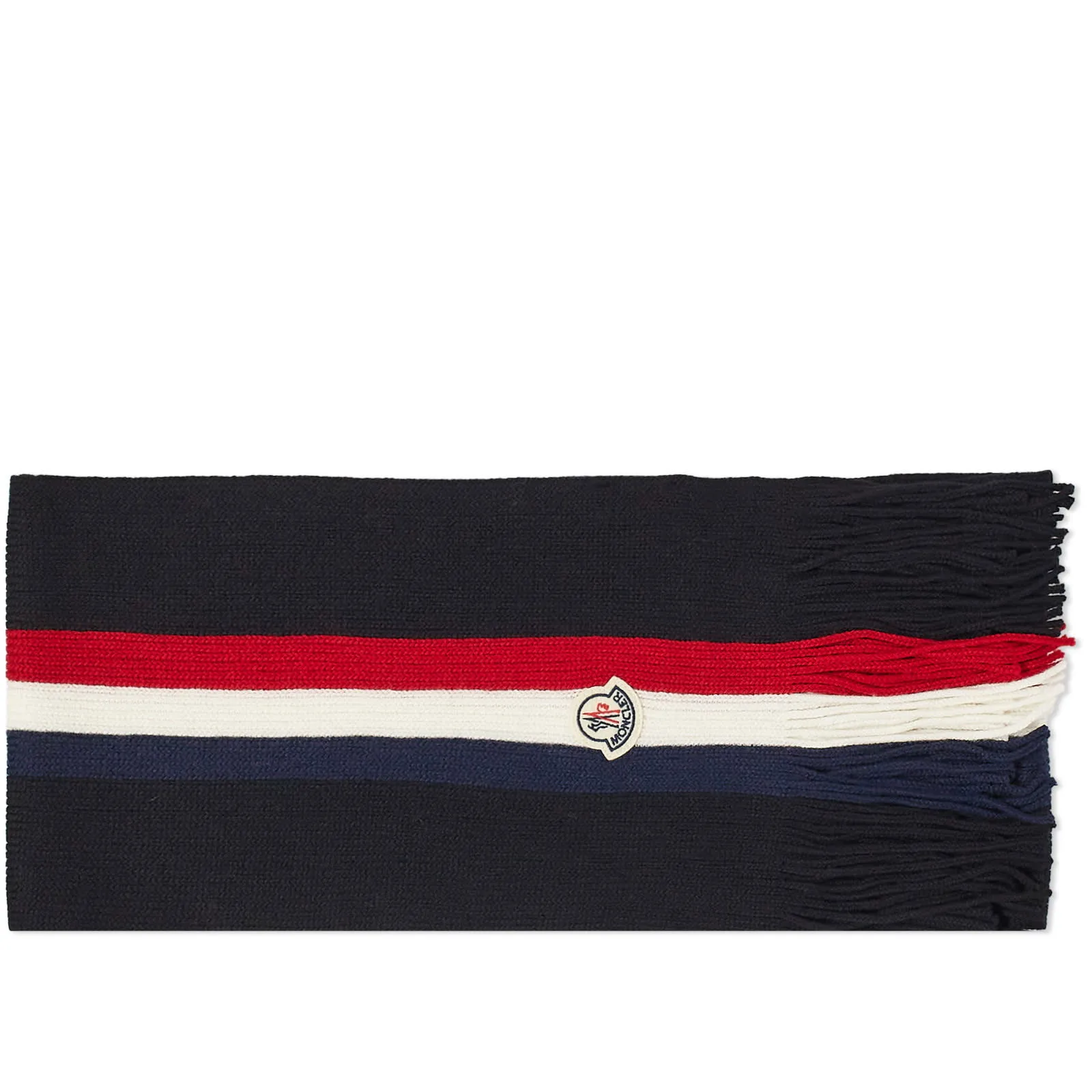 Moncler Tricolour Logo Scarf