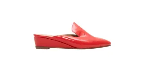 Mules con cuña de charol rojo Rachel Comey Talla 37 Roja 