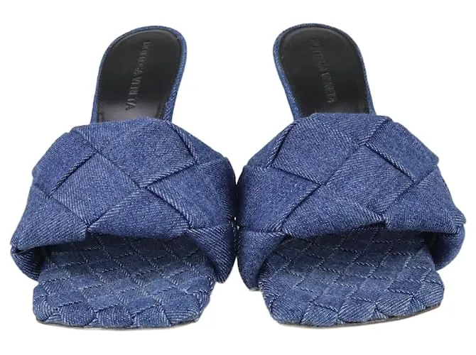 Mules Lido de mezclilla azul de Bottega Veneta 
