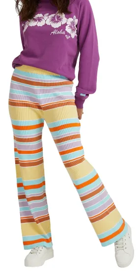 pantalones Roxy Playa Hermosa - YZL6/Stripe Limonata - women´s