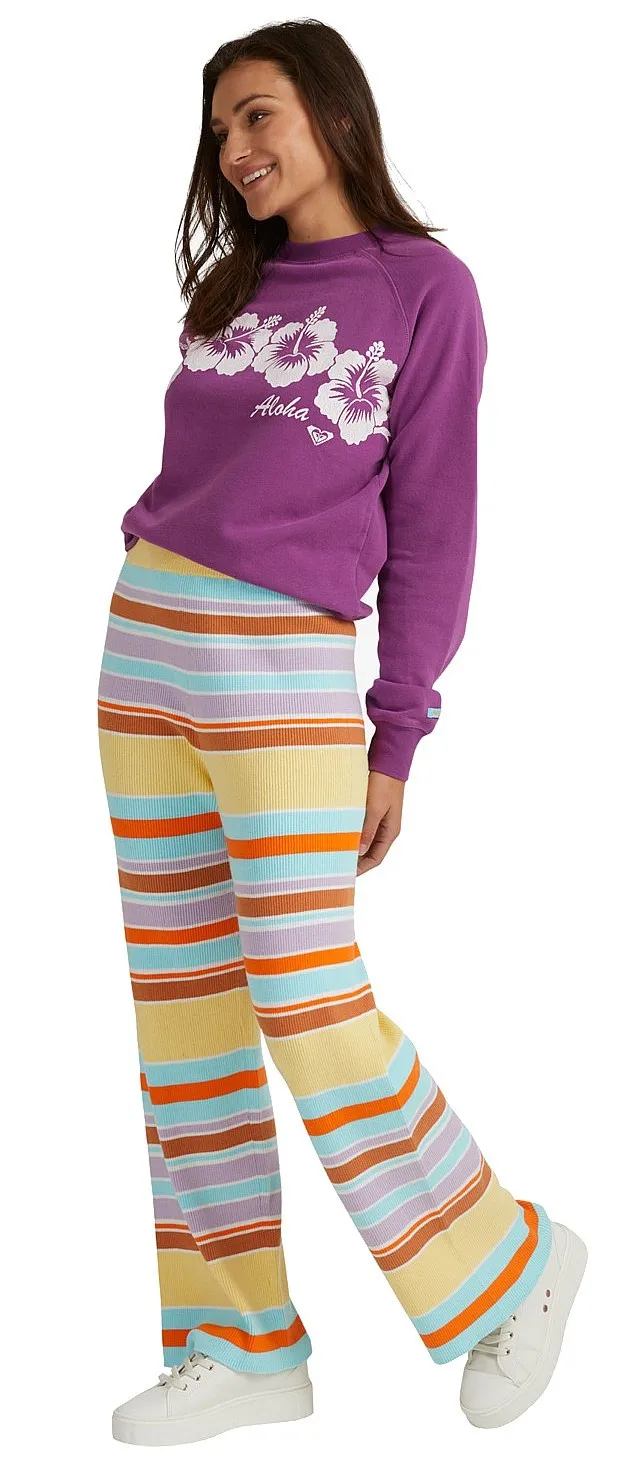 pantalones Roxy Playa Hermosa - YZL6/Stripe Limonata - women´s