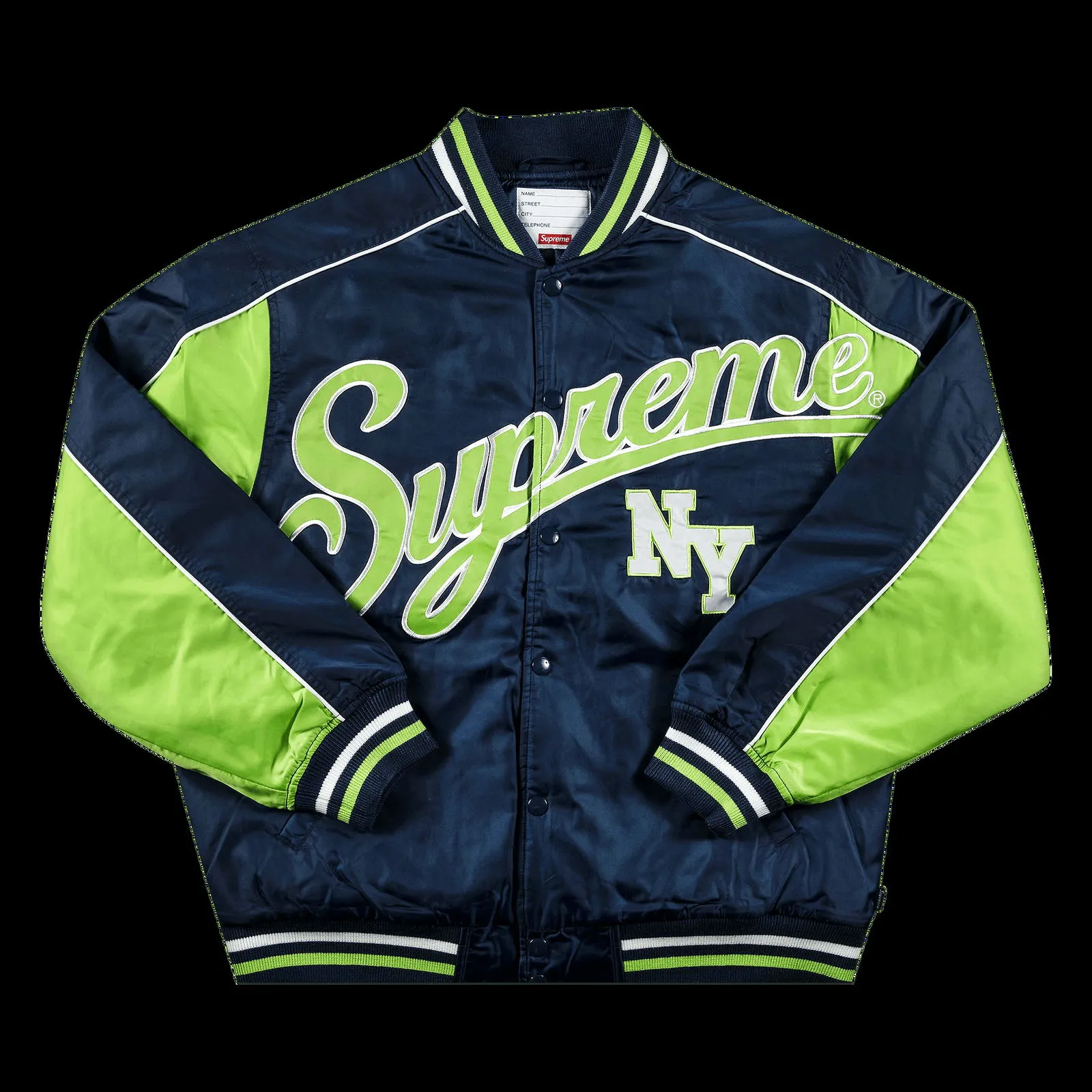 Supreme Contrast Script Varsity Jacket