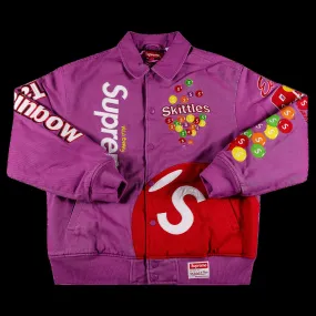Supreme Skittles x Mitchell & Ness Varsity Jacket