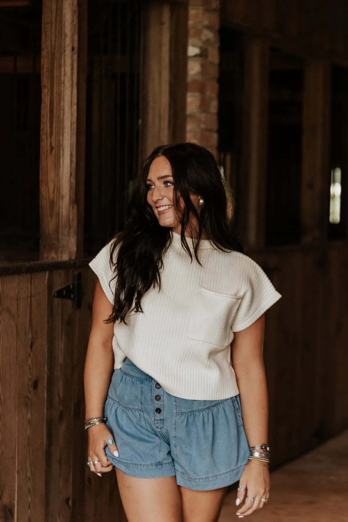 The Lucy Light Denim Shorts-